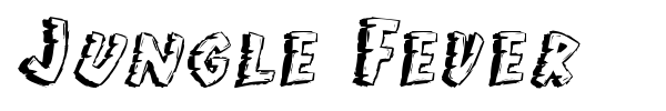 Jungle Fever font preview